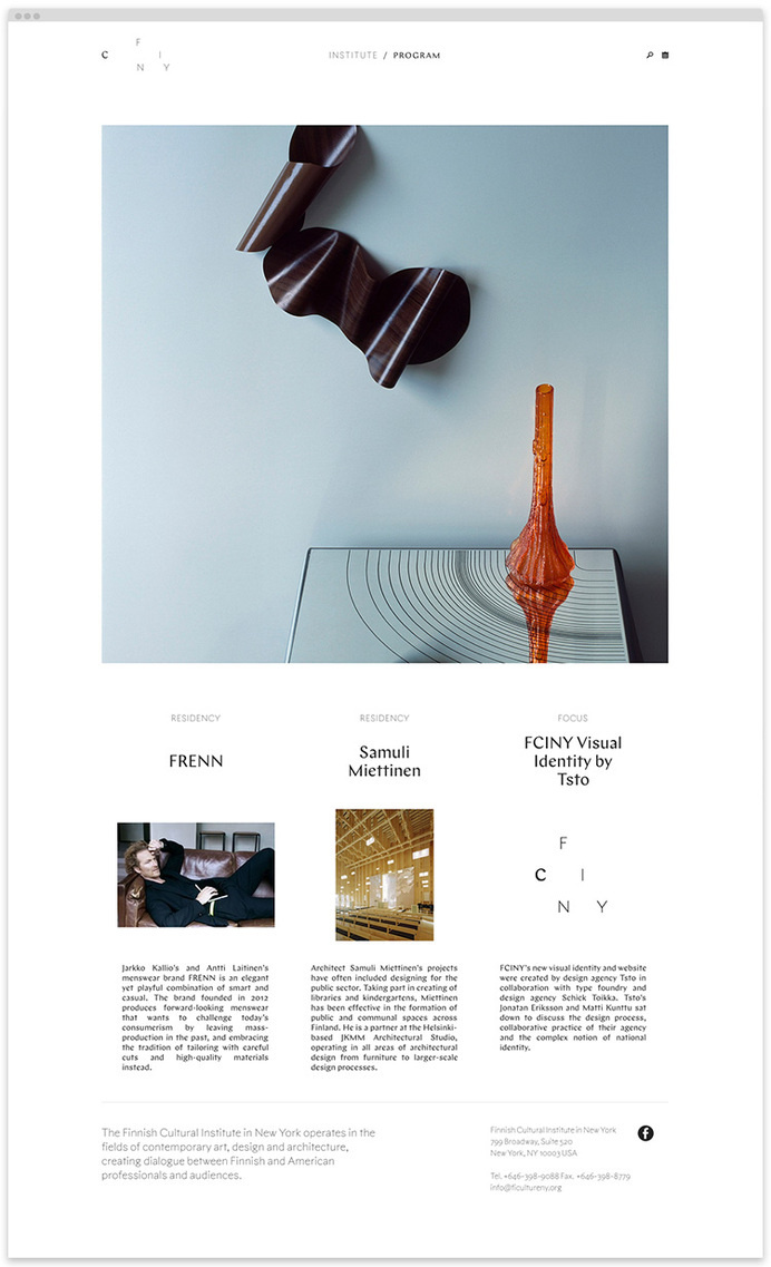 Finnish Cultural Institute web site on wow-web #website #wow-web #design #web