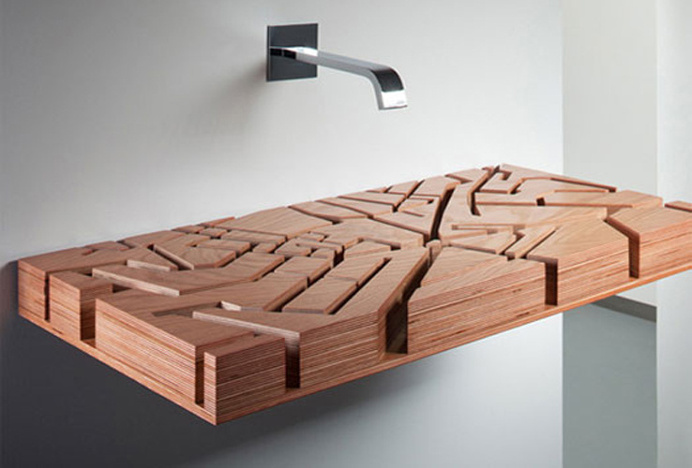 Water Map, a basin that is not only unique and striking, but also a thoughtful and eco friendly #design #product. #modern #lifestyle