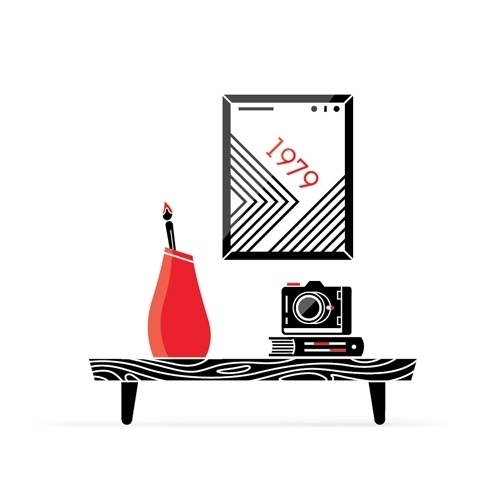 Field Study | Syft is still in the works. Been chipping away at... #field #red #black #illustration #minimal #and #study