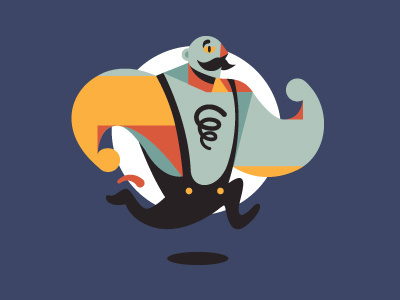 Strongman shot #vector #character #design #strongman