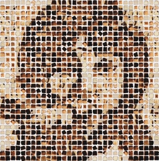 Toasted Beatles & Jim Morrison by Henry Hargreaves I Art Sponge #beatles #sculpture #hargreaves #design #portrait #toast #henry #bread #paul