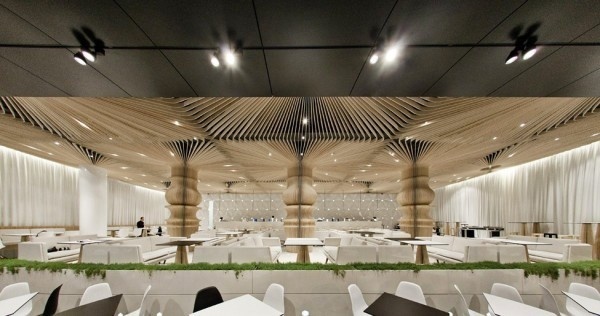 Interior of the Graffiti Cafe #interior #caf #graffiti #modern #archietecture #cafe #architecture