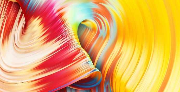 Paintwaves wave paint 3d art color colorful splash green yellow red violet mindsparkle mag experiment