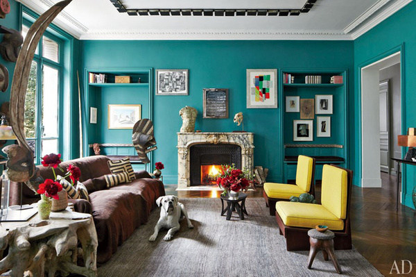 Stefano Pilati's Eclectic Paris Duplex | Miss Design #interior #design #decor #eclectic #duplex
