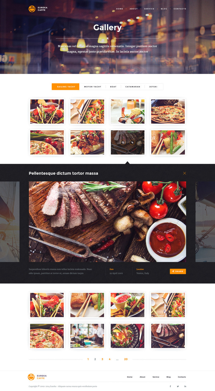 Eureka – Multipurpose PSD Template #ux #design #food #ui #restaurant #cafe #web