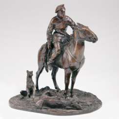 Bronze group 'return from hunting'. Evgeni Alexandrovich Lanceray