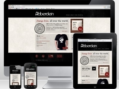 Design Inspiration / Dribbble - Abberdein - Responsive Website by Brian Purkiss #vbcbvb