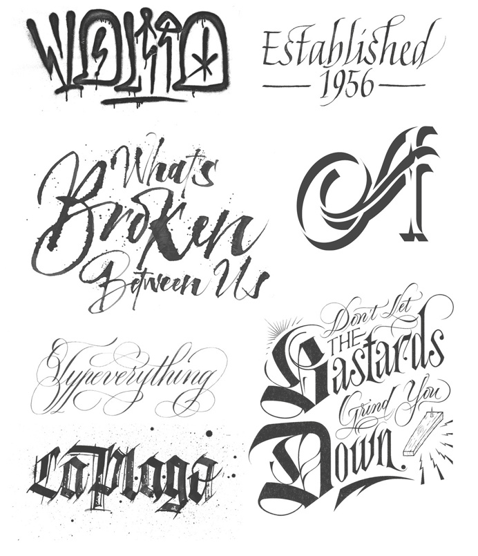 Joan Quirós - Styles #calligraphy #lettering