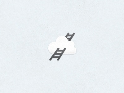 Dribbble - Cloud by Greg Christman #cloud #icon #illustration #ladder #logo