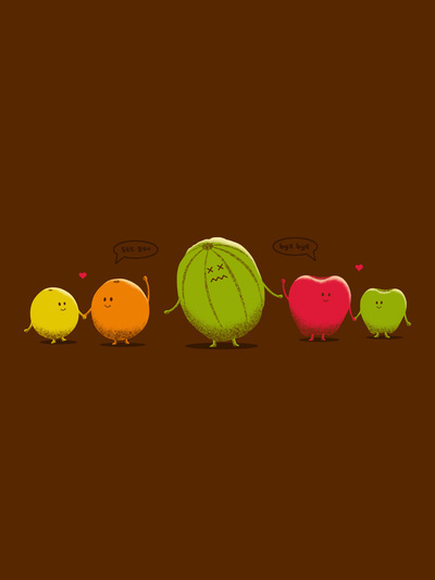 Me Alone #design #graphic #food #illustration #humor
