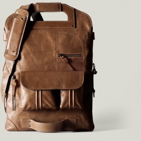hard graft | One of a Kind Foldable Leather Laptop Bag #bag #leather
