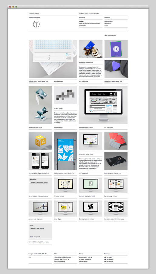 Lundgren+Lindqvist (a great grid based approach) #website #layout #design #web