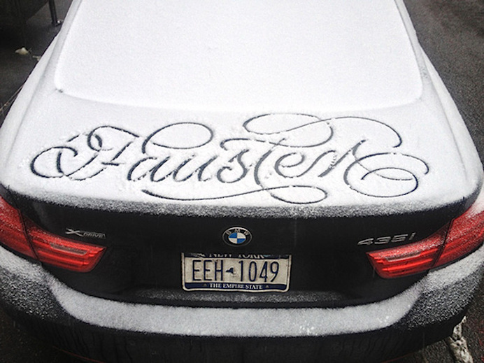 snow_script_faust_ny_06 #handwriting #snow #typography