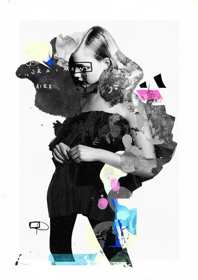 collage, text, type, abstract, bold