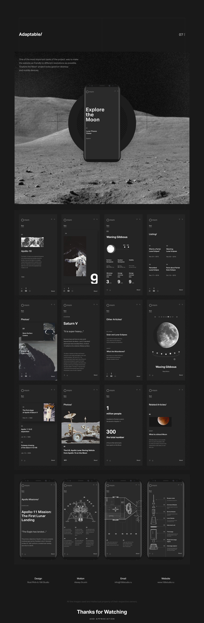 Explore the Moon on Behance
