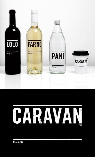 Caravan Identity | AisleOne #packaging #white #black #typography