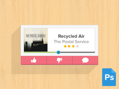Free Audio Player by Justin Graham - http://dribbble.com/justingraham #ux #design #interface #ui #iphone #mobile