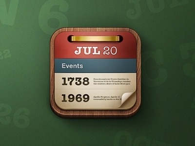 Onthisday #icon #design #iphone #app #mobile #device