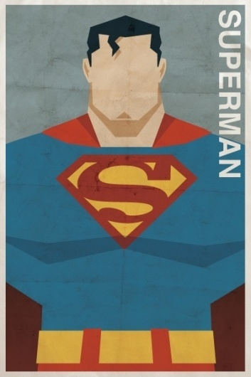 Vintage-Style DC Character Posters #superhero #comic #illustration #drawing #superman