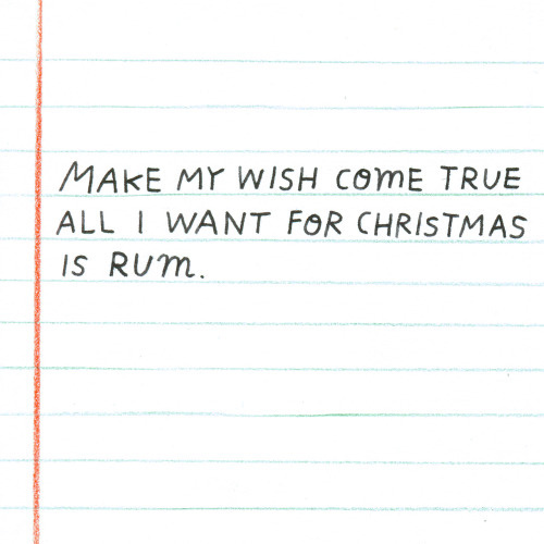 Make my wish come true... hand lettering, christmas, letter