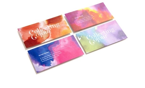 Business card design idea #442: Collecting Colour on the Behance Network #business #branding #identity #logo #cards
