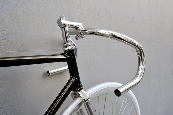 titan stem and nitto b123 #bicycle #silver #black #bike #bertelli #handlebar