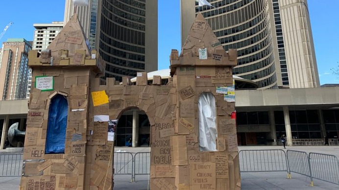 The Homeless Castle #dreams #cardboard #castle #homeless #homelessness #charity