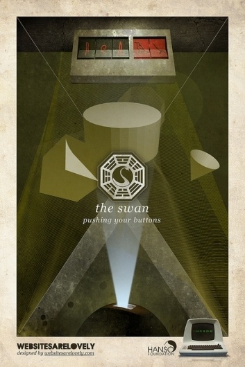 The Swan | Flickr: Intercambio de fotos #movie #design #graphic #hanso #initiative #dharma #vintage #poster #collage #lost