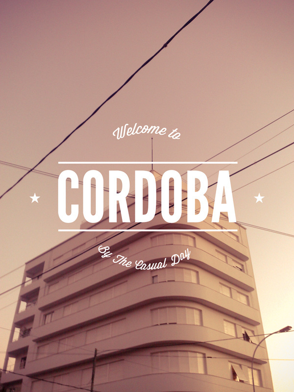 WELCOME TO CORDOBA. | Inspiration DE #brand #typography