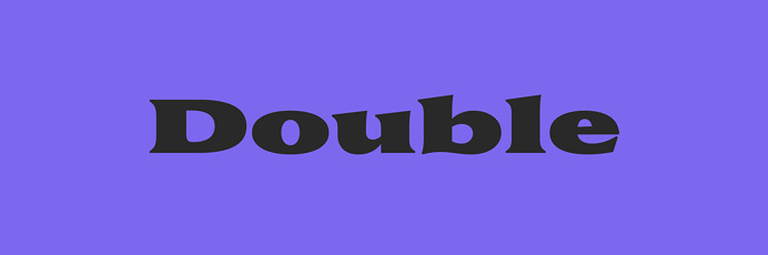 Double, Coppers and Brasses #font #ypography
