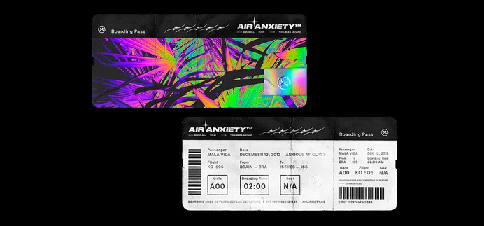 ​​​​​​​AIR ANXIETY ⏤ BOARDING PASS PALMS IMAGERY FEAT. JEDEYR