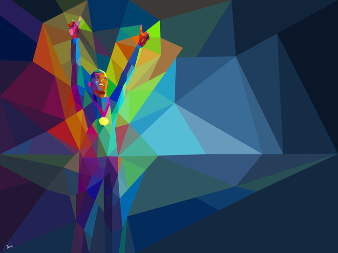 Yahoo! 2012 Games Coverage #illustration #sports #geometric
