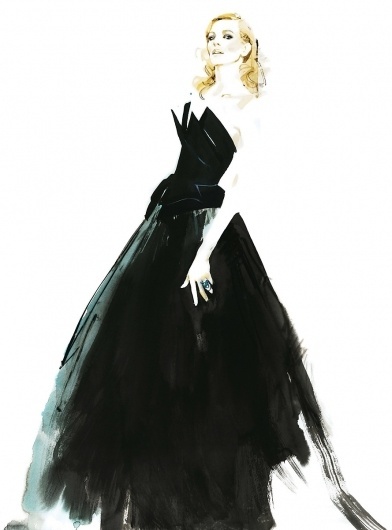 MademoiselleB_Cate-Blanchett.jpeg (889×1200) #fashion #illustration #david #downton