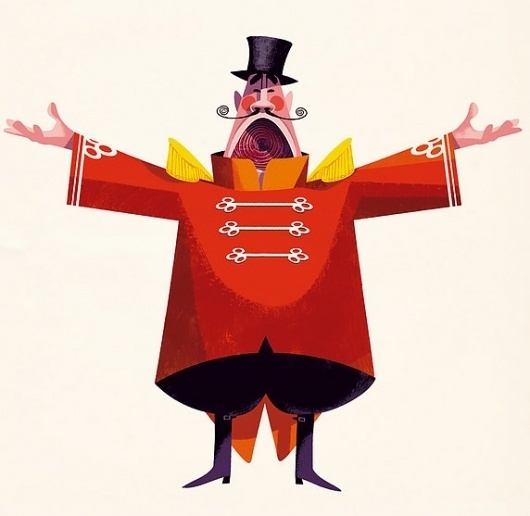 Jonas Bergstrand #inspiration #red #circus #illustration #character