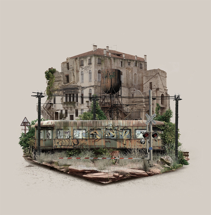 Islands Digitally Composed From Images of Abandoned Sites by Fabio Araujo | Colossal