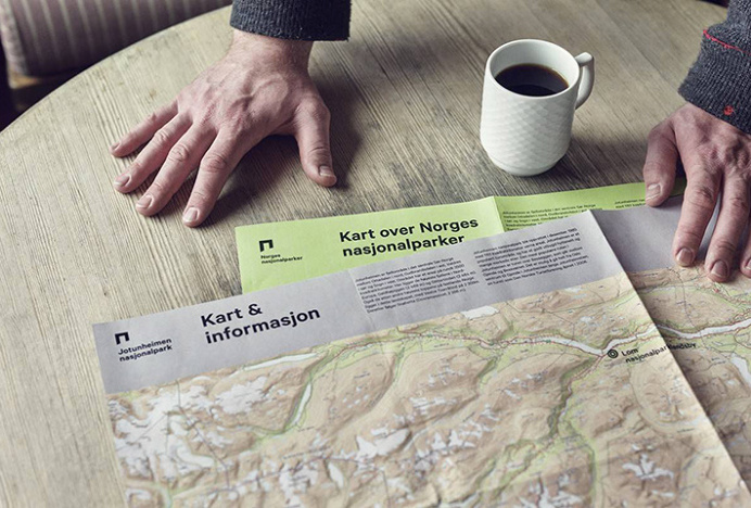 Norway's National Parks by Snøhetta #graphic design #map #print