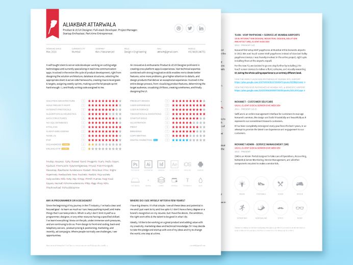 Free Minimal Engineer Resume Template in Illustrator Format
