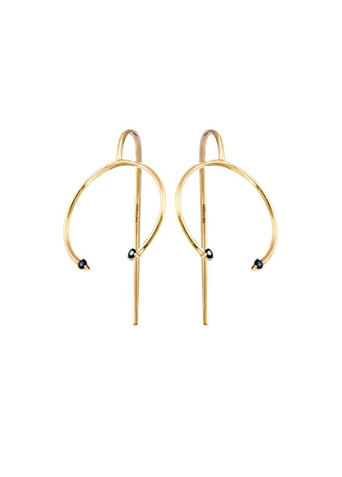 Fine jewellery earring by SMITH/GREY #ring #jewellers #jewelry #earrings #finejewellery #gemstones #gold #artdirection #fashion