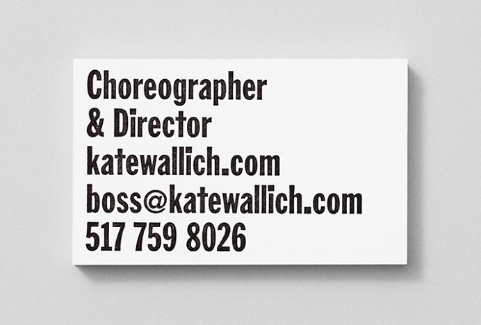 Kate Wallich by Shore #print #graphic design #business card