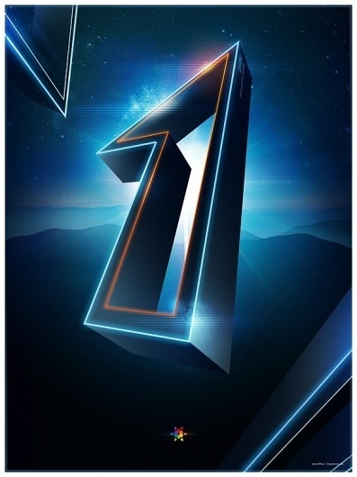 Tron Legacy countdown on the Behance Network #numbers #movies #posters