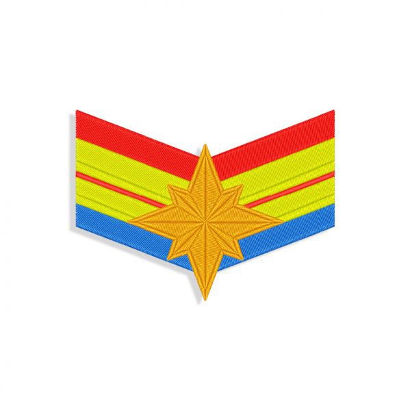 Captain Marvel Logo embroidery design
