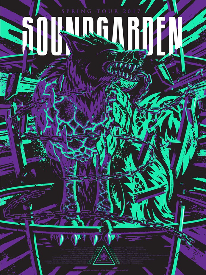 Soundgarden – Spring Tour 2017 Poster