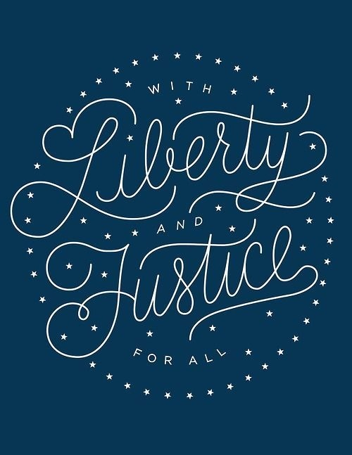 with liberty and justice for all #beautiful #type #stars
