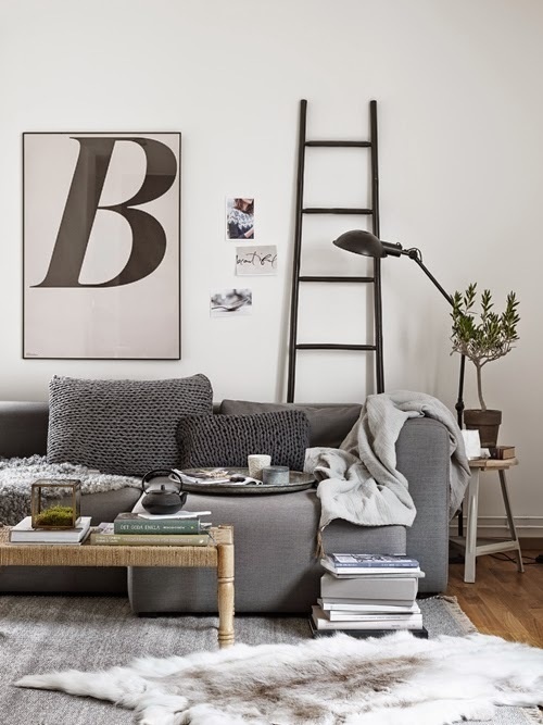 Find home: Insert style: Living Part 2 | Natural #interior #wool #rug #grey