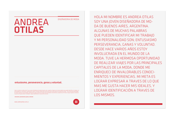 Andrea Otilas™ Identity on Behance #diseo #branding #design #minimalism #identity