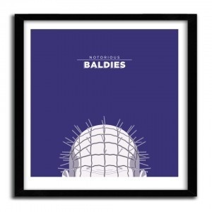 Notorious Baldie PINHEAD by Mr Peruca #print #art