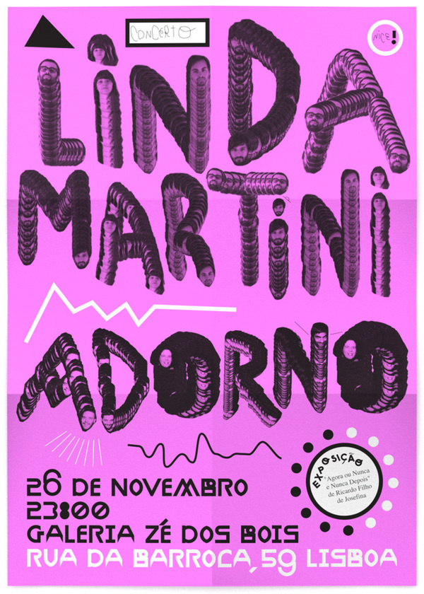 Poster, Adorno / Linda Martini – 12.2011 on Behance #type #poster