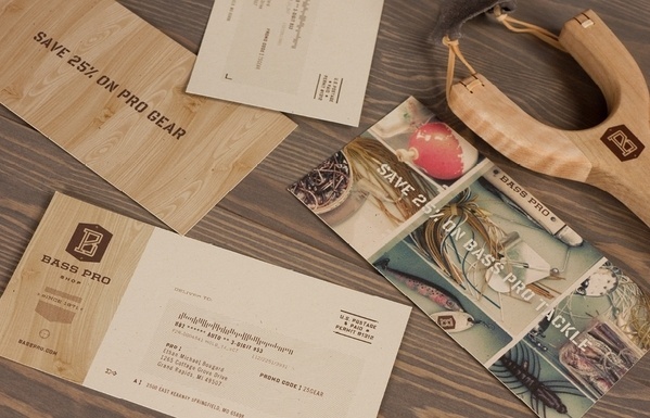 Bass Pro Shop #bass #print #promotional #wood #identity #grain #pro #typography