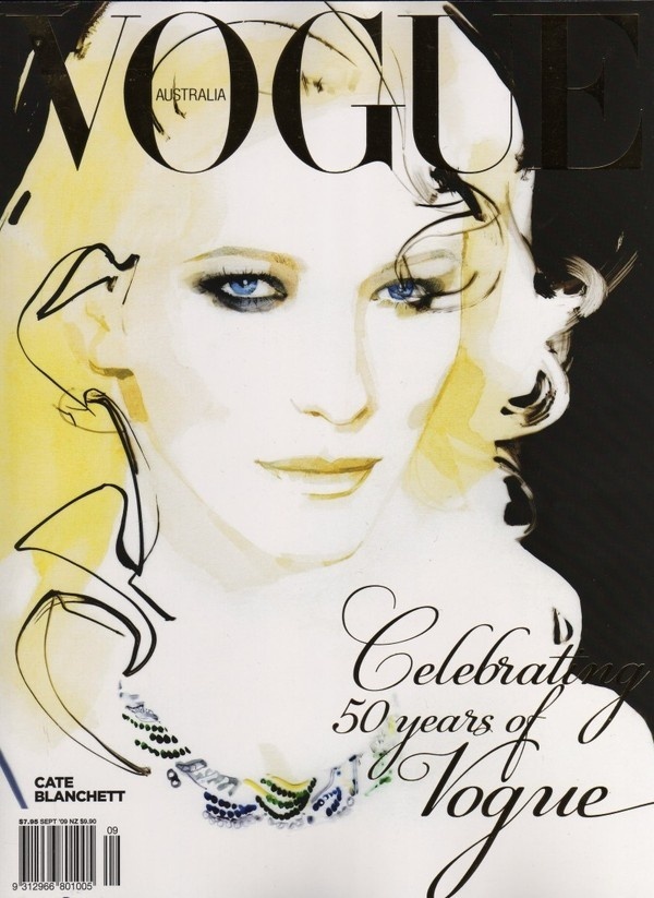 vogue_australia david downton #downton #illustration #fashion #watercolor #david #drawing