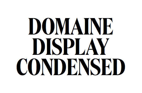 TYPECACHE'S Favorite Fonts of 2013 | TYPECACHE.COM #font #serif #typeface #domaine #typography